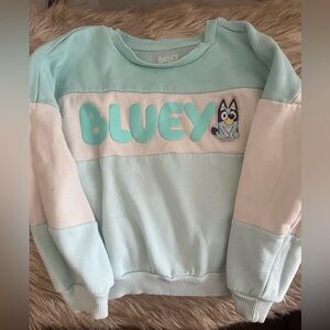 Bluey Kids Sweatshirt - Light Blue and White